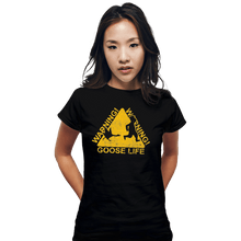 Load image into Gallery viewer, Shirts Fitted Shirts, Woman / Small / Black Goose Life
