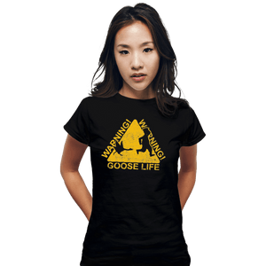 Shirts Fitted Shirts, Woman / Small / Black Goose Life