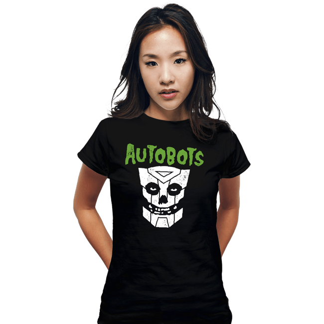Secret_Shirts Fitted Shirts, Woman / Small / Black Punk Robot