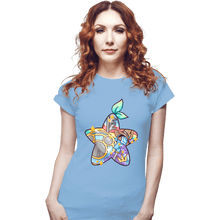 Load image into Gallery viewer, Shirts Fitted Shirts, Woman / Small / Powder Blue Magical Silhouettes - Paopu Fruit
