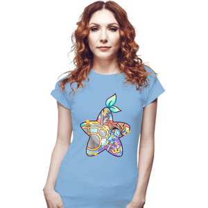 Shirts Fitted Shirts, Woman / Small / Powder Blue Magical Silhouettes - Paopu Fruit
