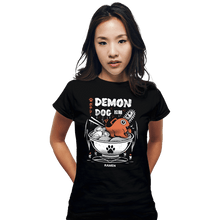 Load image into Gallery viewer, Daily_Deal_Shirts Fitted Shirts, Woman / Small / Black Demon Dog Ramen
