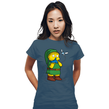 Load image into Gallery viewer, Secret_Shirts Fitted Shirts, Woman / Small / Indigo Blue I&#39;m Zolda
