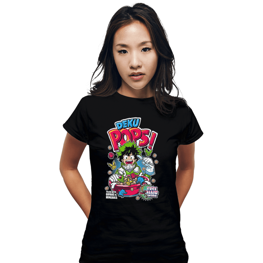 Shirts Fitted Shirts, Woman / Small / Black Deku Pops