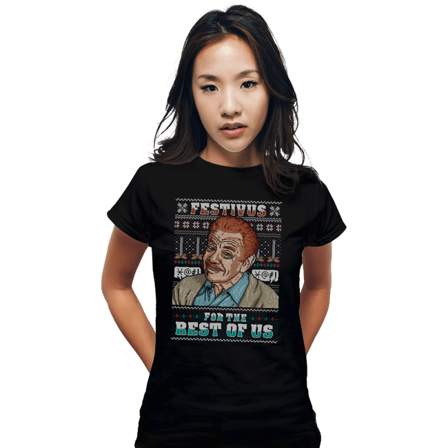 Shirts Fitted Shirts, Woman / Small / Black Festivus For The Rest Of Us