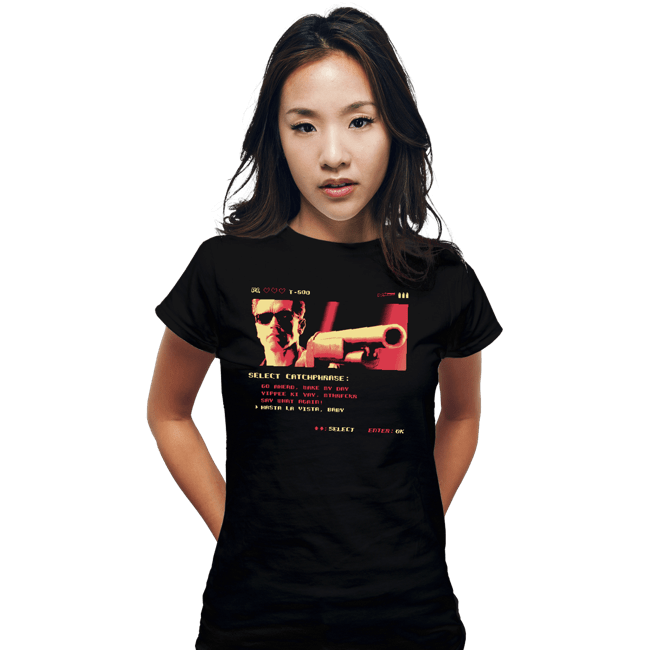 Shirts Fitted Shirts, Woman / Small / Black Hasta La Vista