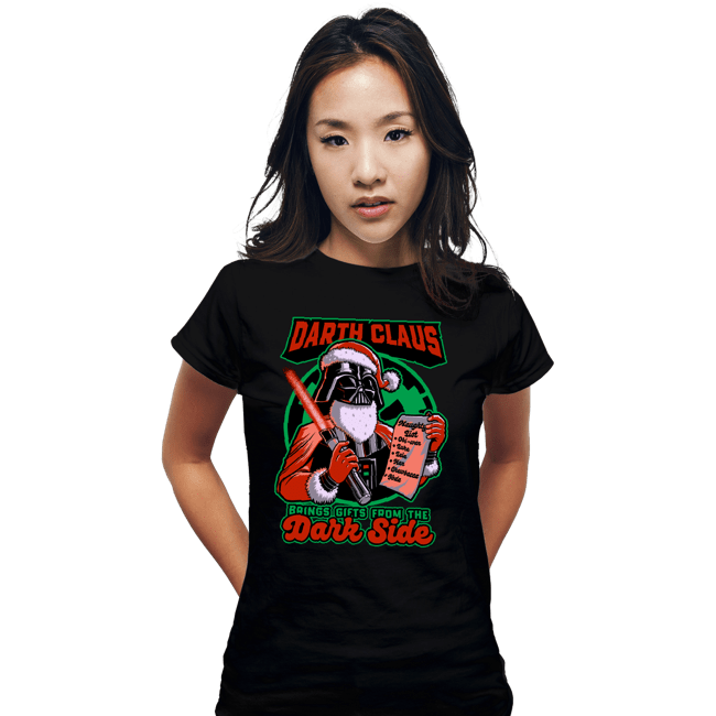 Secret_Shirts Fitted Shirts, Woman / Small / Black Dark Lord Christmas
