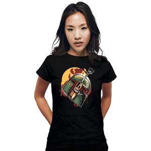 Shirts Fitted Shirts, Woman / Small / Black Mandalorian Hunter