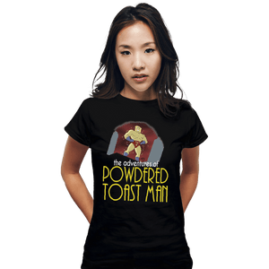 Shirts Fitted Shirts, Woman / Small / Black Powdered Toast Man