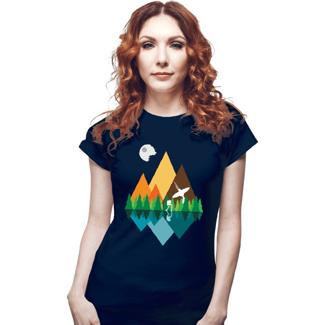 Secret_Shirts Fitted Shirts, Woman / Small / Navy The Forest View