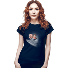 Load image into Gallery viewer, Shirts Fitted Shirts, Woman / Small / Navy The Pig King
