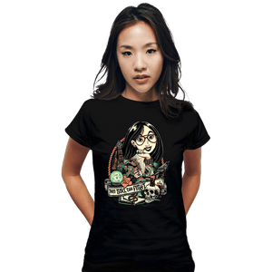 Daily_Deal_Shirts Fitted Shirts, Woman / Small / Black This Girl Can Fight