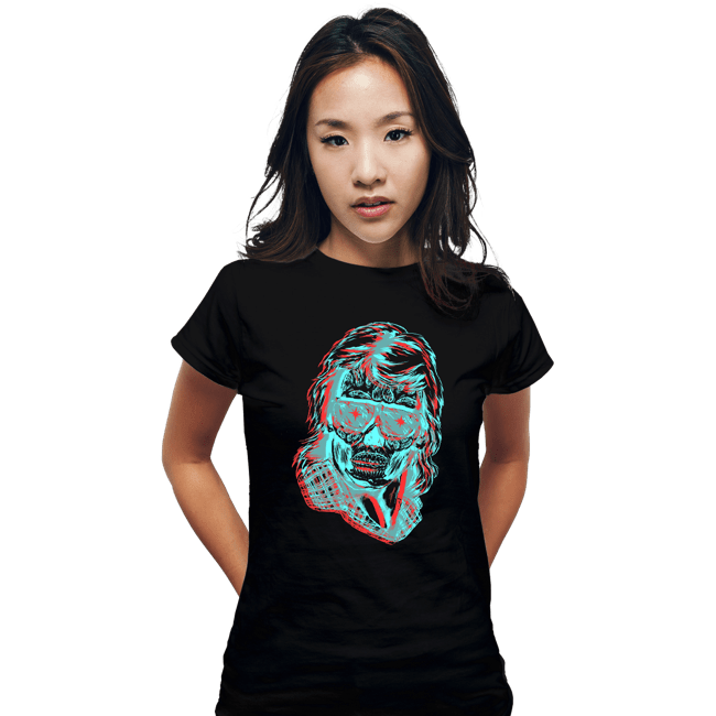 Shirts Fitted Shirts, Woman / Small / Black They Live 3D