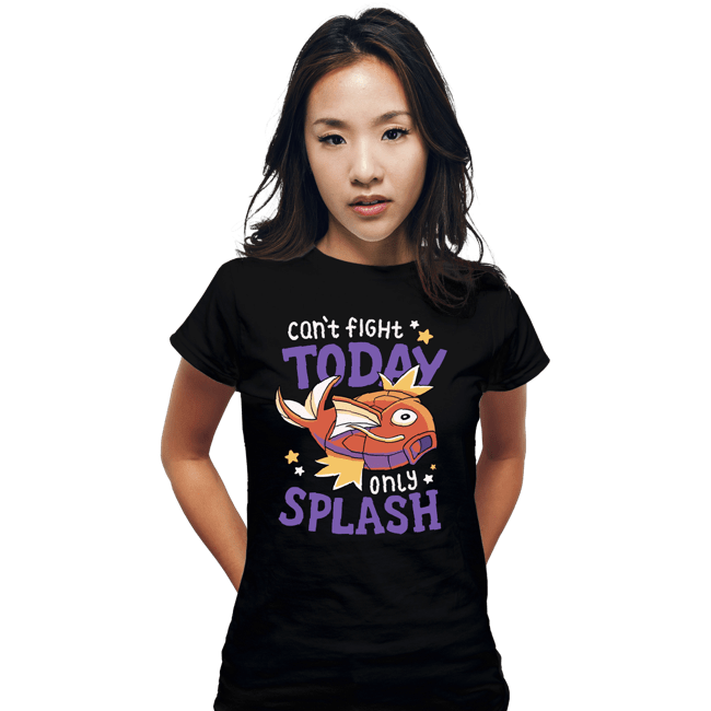 Daily_Deal_Shirts Fitted Shirts, Woman / Small / Black Only Splash