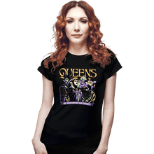 Load image into Gallery viewer, Daily_Deal_Shirts Fitted Shirts, Woman / Small / Black Queens Of Wickedness
