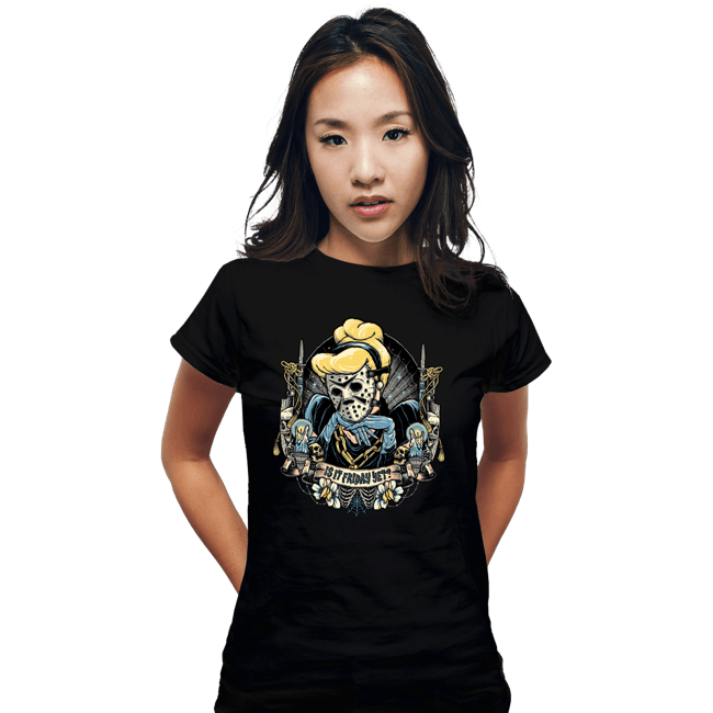 Daily_Deal_Shirts Fitted Shirts, Woman / Small / Black Cinderella Voorhees