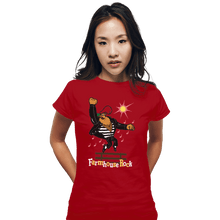 Load image into Gallery viewer, Shirts Fitted Shirts, Woman / Small / Red Farmhouse Rock
