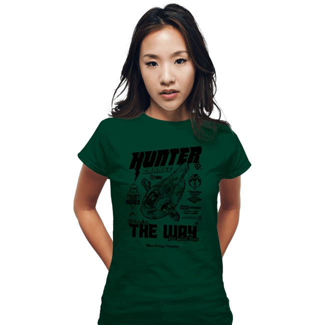 Secret_Shirts Fitted Shirts, Woman / Small / Irish Green Hunter Garage