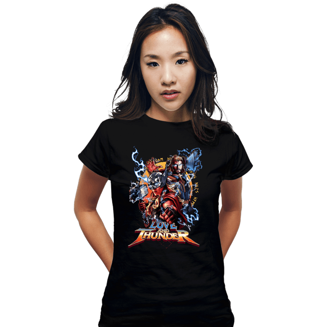 Secret_Shirts Fitted Shirts, Woman / Small / Black Thunder And Love