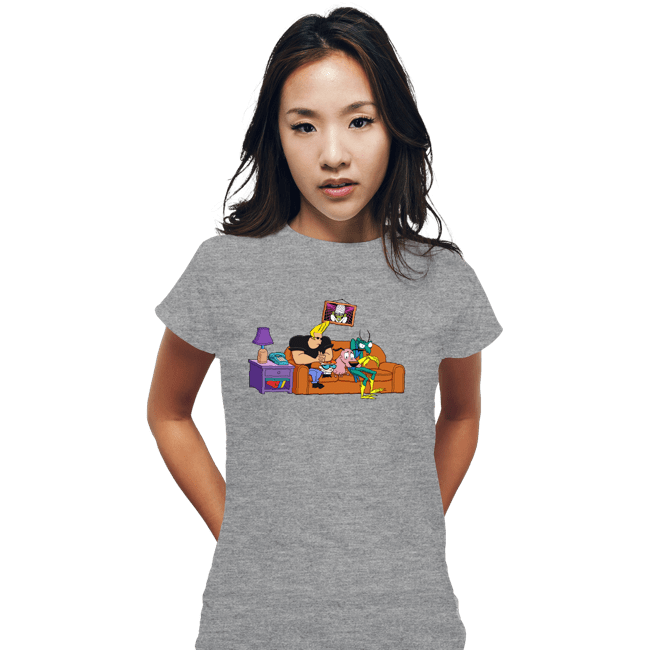 Secret_Shirts Fitted Shirts, Woman / Small / Sports Grey 90's Network
