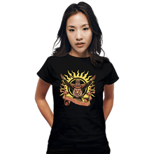 Load image into Gallery viewer, Daily_Deal_Shirts Fitted Shirts, Woman / Small / Black Praise The Sun!
