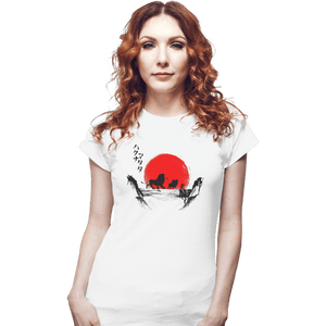 Shirts Fitted Shirts, Woman / Small / White Hakuna Matata Sunset