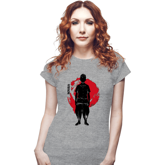 Shirts Fitted Shirts, Woman / Small / Sports Grey Crimson takemichi
