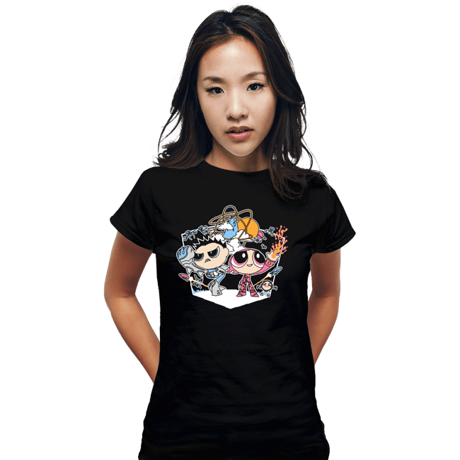 Secret_Shirts Fitted Shirts, Woman / Small / Black Shark & Lava