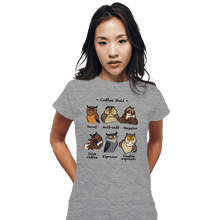 Load image into Gallery viewer, Daily_Deal_Shirts Fitted Shirts, Woman / Small / Sports Grey Coffee Owls
