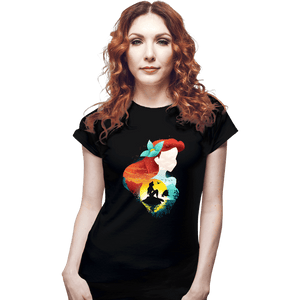 Secret_Shirts Fitted Shirts, Woman / Small / Black Ariel Shadows