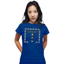 Load image into Gallery viewer, Daily_Deal_Shirts Fitted Shirts, Woman / Small / Royal Blue Take This Redshirt
