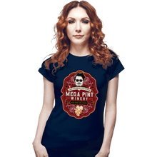 Load image into Gallery viewer, Shirts Fitted Shirts, Woman / Small / Navy Mega Pint

