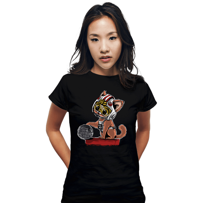 Daily_Deal_Shirts Fitted Shirts, Woman / Small / Black Destroying The Death Star