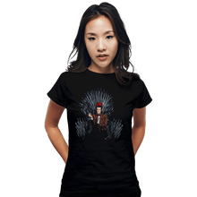 Load image into Gallery viewer, Daily_Deal_Shirts Fitted Shirts, Woman / Small / Black The Eleventh King
