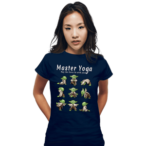 Secret_Shirts Fitted Shirts, Woman / Small / Navy Master Yoga!
