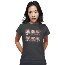 Load image into Gallery viewer, Shirts Fitted Shirts, Woman / Small / Charcoal Kawaii Killers
