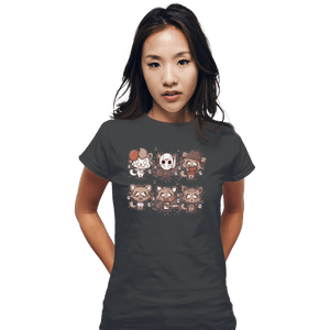 Shirts Fitted Shirts, Woman / Small / Charcoal Kawaii Killers