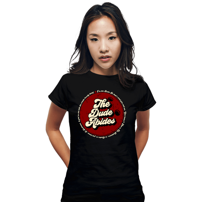 Shirts Fitted Shirts, Woman / Small / Black The Dude Abides...