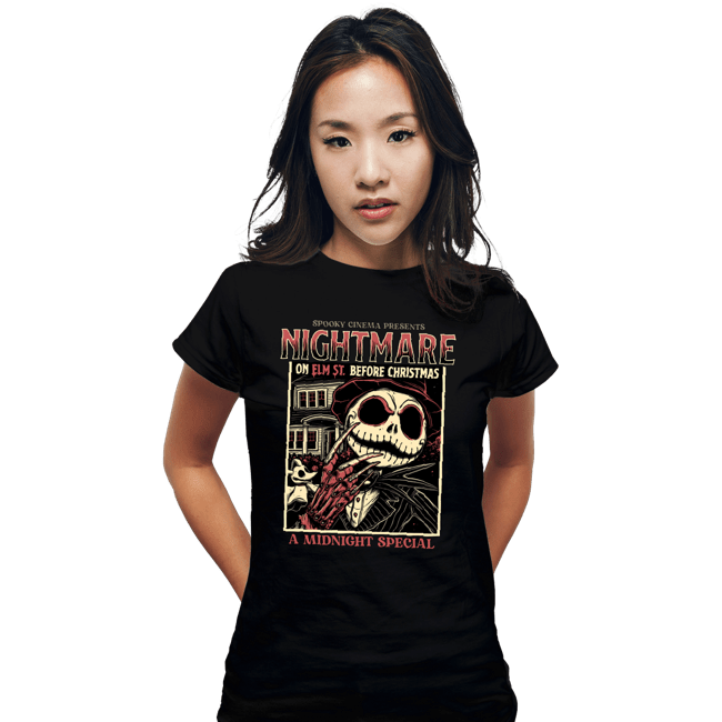 Daily_Deal_Shirts Fitted Shirts, Woman / Small / Black Nightmare Midnight Special