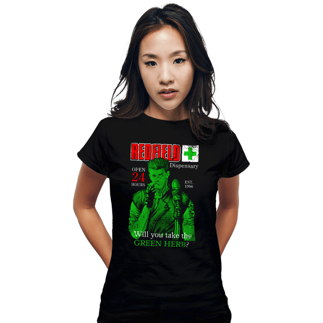 Last_Chance_Shirts Fitted Shirts, Woman / Small / Black Redfield Green Herb