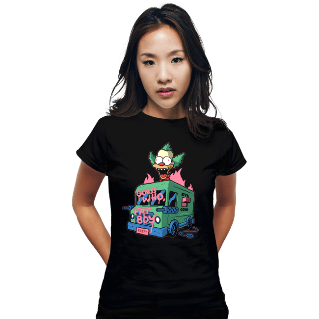 Daily_Deal_Shirts Fitted Shirts, Woman / Small / Black Killer Krusty