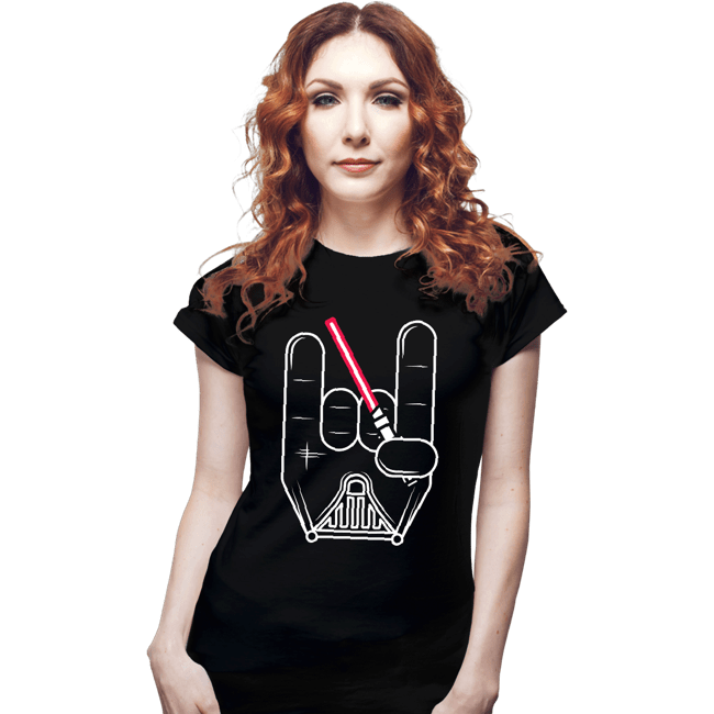 Shirts Fitted Shirts, Woman / Small / Black Darth Rock