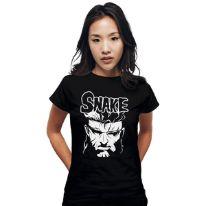 Shirts Fitted Shirts, Woman / Small / Black The Snake Ghost