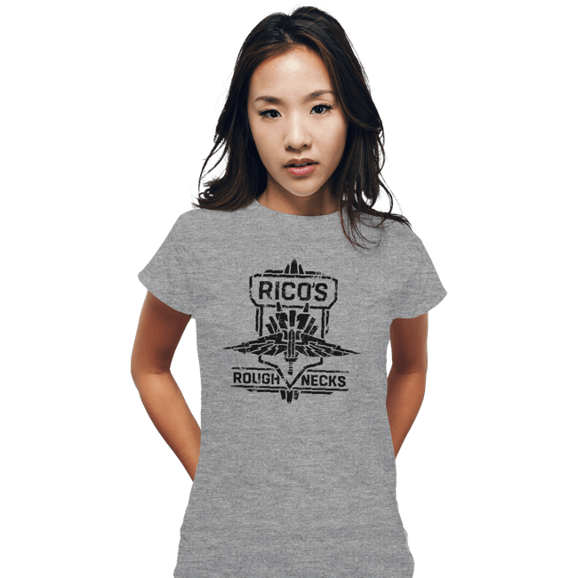 Shirts Fitted Shirts, Woman / Small / Sports Grey Starship Troopers Rico's Roughnecks