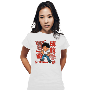 Shirts Fitted Shirts, Woman / Small / White Stuntmaster