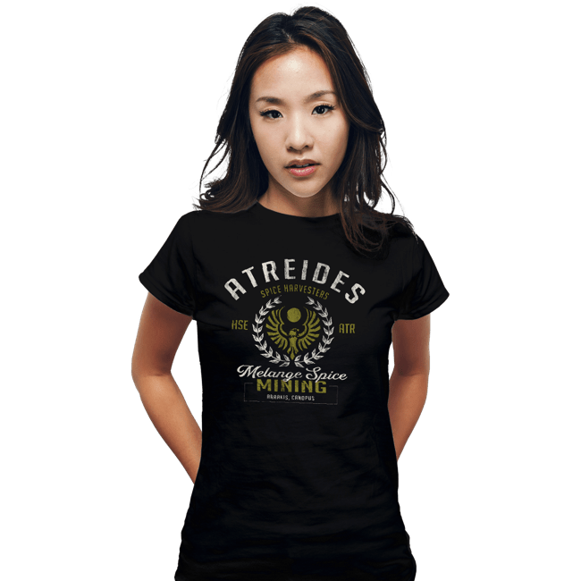 Daily_Deal_Shirts Fitted Shirts, Woman / Small / Black Atreides Melange Spice
