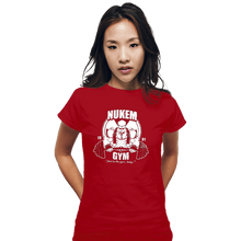 Load image into Gallery viewer, Shirts Fitted Shirts, Woman / Small / Red Nukem Gym
