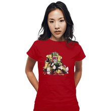 Load image into Gallery viewer, Shirts Fitted Shirts, Woman / Small / Red Upgrade
