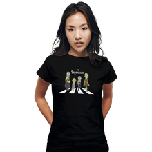 Load image into Gallery viewer, Shirts Fitted Shirts, Woman / Small / Black Solar Road
