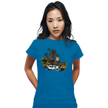 Load image into Gallery viewer, Secret_Shirts Fitted Shirts, Woman / Small / Sapphire The Adventures Of The Deer-Boy
